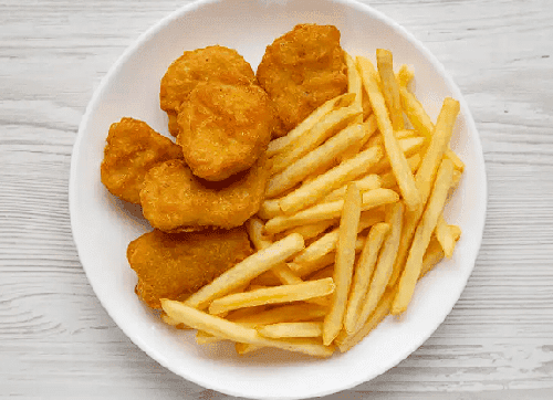 Chicken Nuggets With Fries